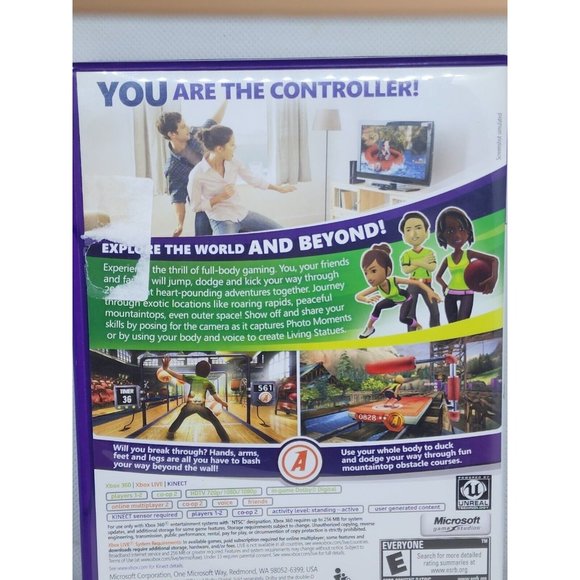 Kinect Adventures (Microsoft Xbox 360, 2010) Family Video Game Minor Marks - Picture 10 of 15